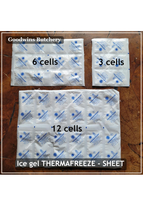 Ice gel THERMAFREEZE pengganti es batu THERMA FREEZE rectangle sheet (price/cell)